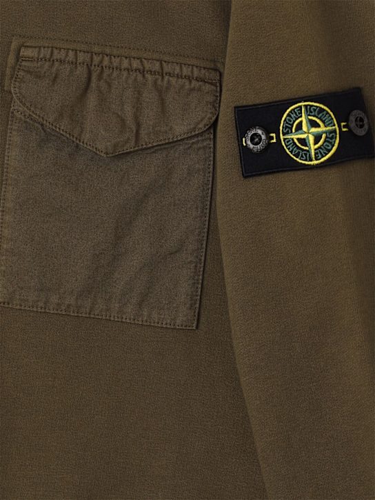 Stone Island Junior - Sweat-shirt en coton biologique