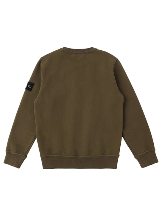 Stone Island Junior: Felpa in cotone organico