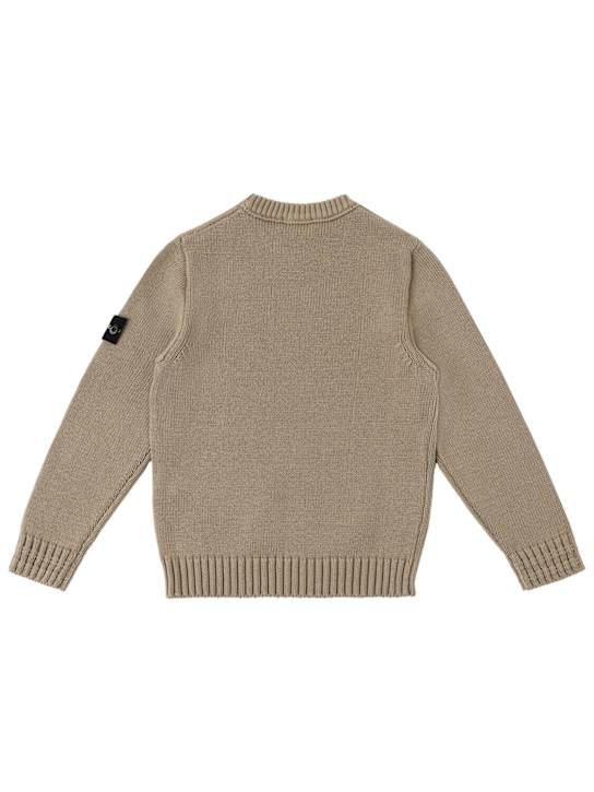 Stone Island Junior: Suéter de punto de algodón