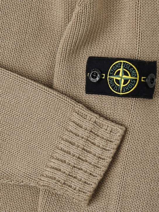 Stone Island Junior - Pull-over en maille de coton mélangé