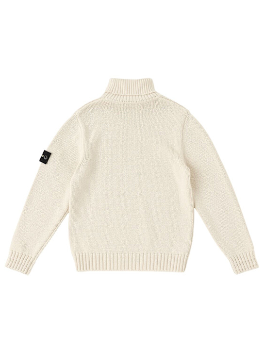 Stone Island Junior: Maglia collo alto in misto cotone