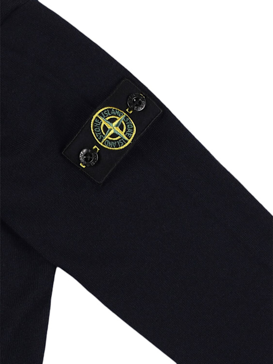 Stone Island Junior: Wool knit turtleneck sweater