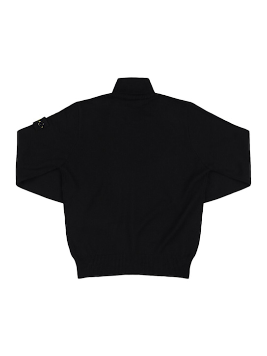 Stone Island Junior: Wool knit turtleneck sweater