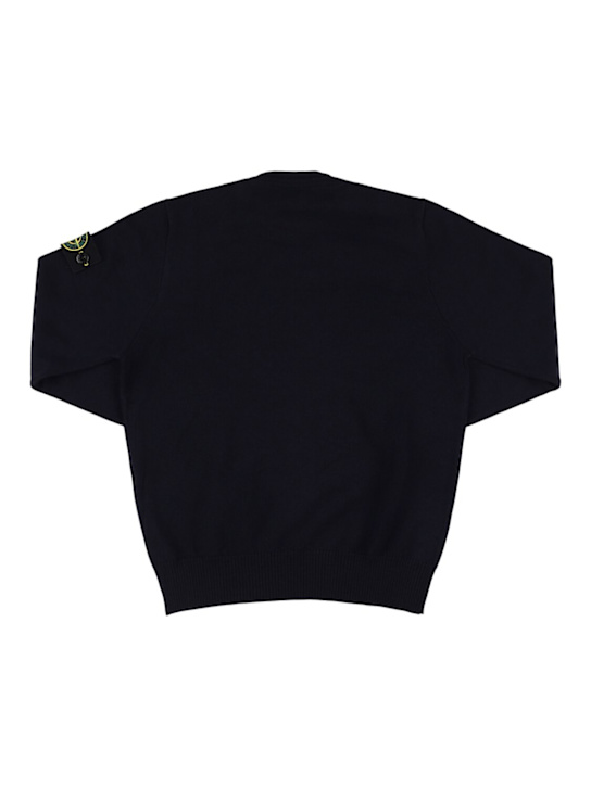 Stone Island Junior: Rollkragenpullover aus Wollstrick