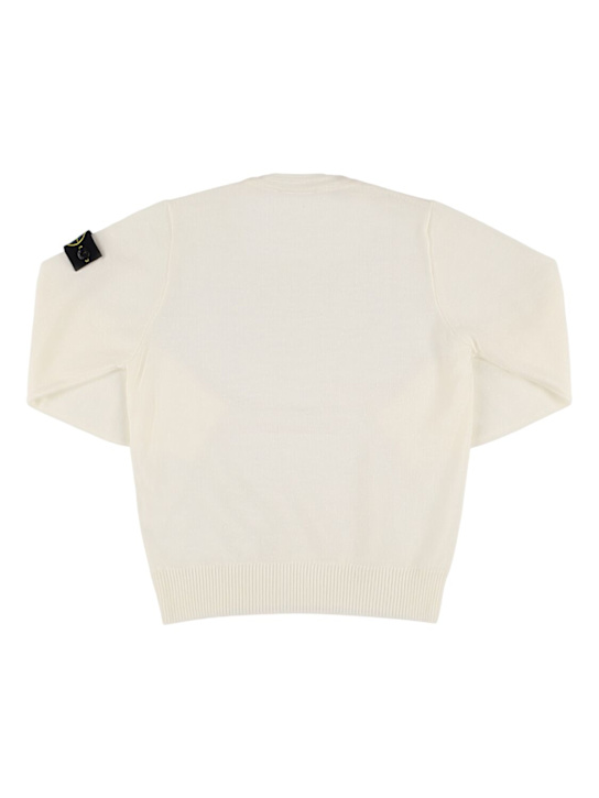 Stone Island Junior: Pull-over à col roulé en maille de laine