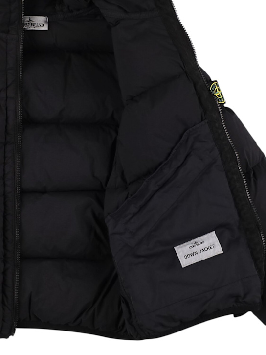 Stone Island Junior: Hooded nylon down jacket