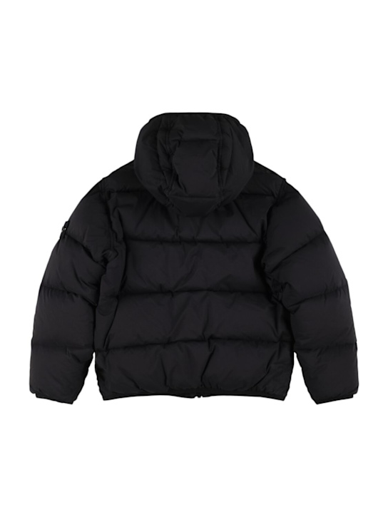 Stone Island Junior: Hooded nylon down jacket
