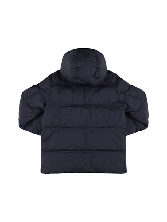 Stone Island Junior: Doudoune en nylon à capuche