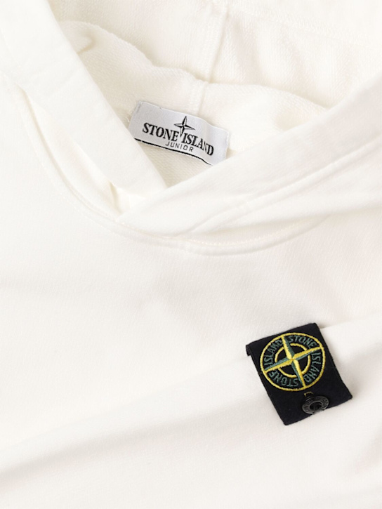Stone Island Junior: Felpa in cotone organico con cappuccio