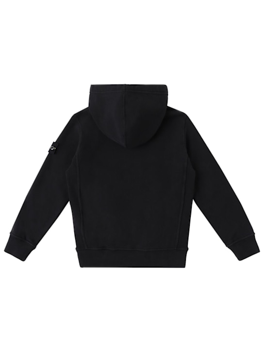 Stone Island Junior: Sudadera de algodón orgánico con capucha