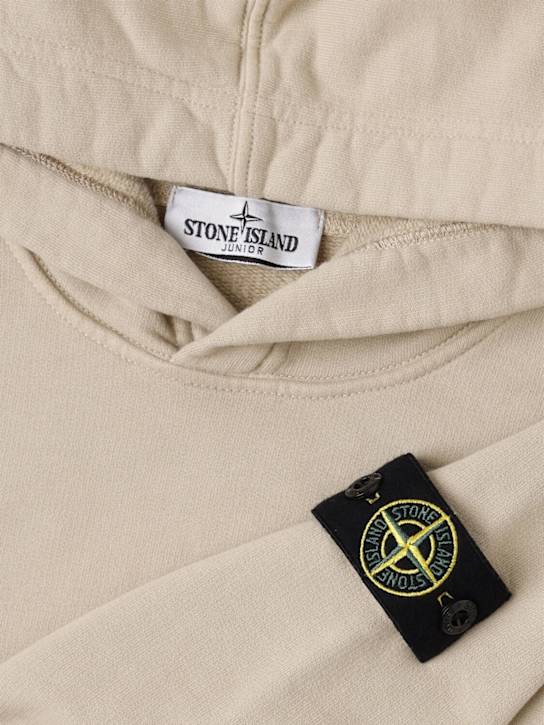 Stone Island Junior - Sweat-shirt en coton biologique à capuche
