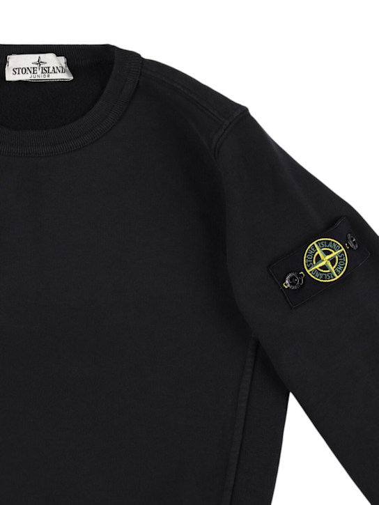 Stone Island Junior - Sweat-shirt en coton biologique
