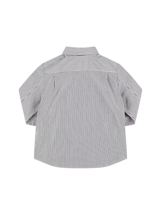 Bonpoint: Striped cotton poplin shirt