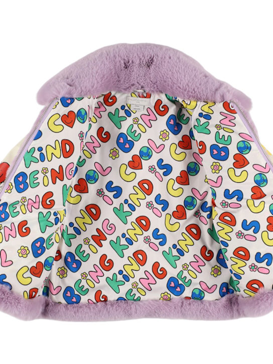 Stella McCartney Kids: Chaqueta de pelo con cremallera