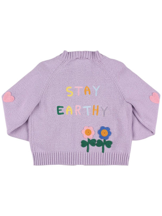 Stella McCartney Kids - Cotton & wool knit cardigan