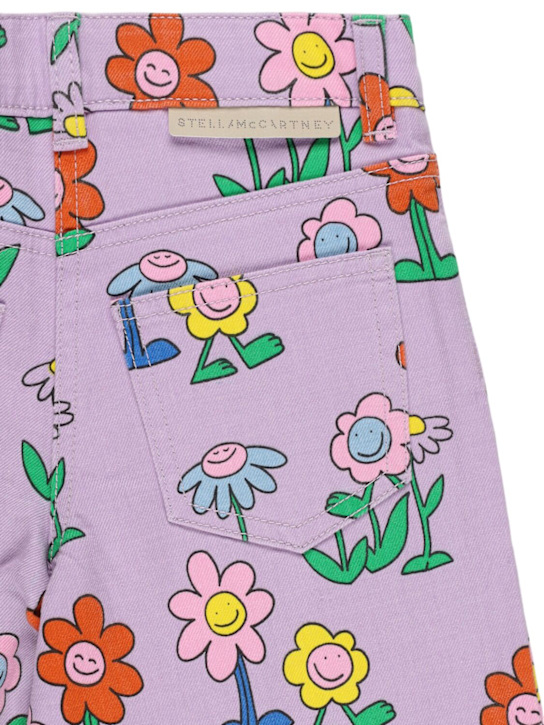 Stella McCartney Kids - Printed cotton gabardine pants