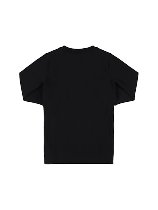 Balmain: Kleid aus Baumwolle mit Logo