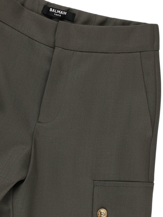 Balmain - Cool wool blend cargo pants