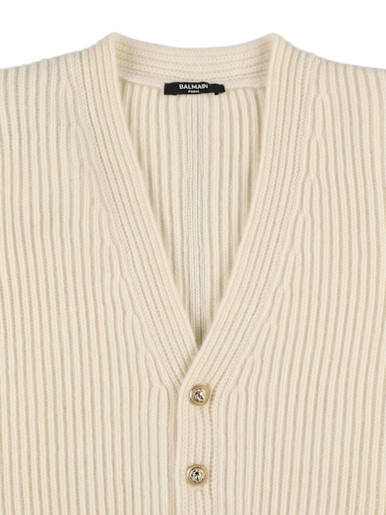 Balmain - Wool & cashmere knit cardigan