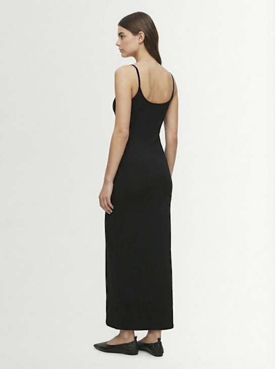 Éterne: Robe longue à col rond en mélange de modal Josie
