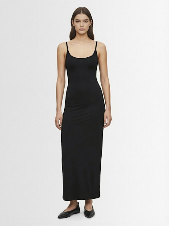 Éterne - Robe longue à col rond en mélange de modal Josie