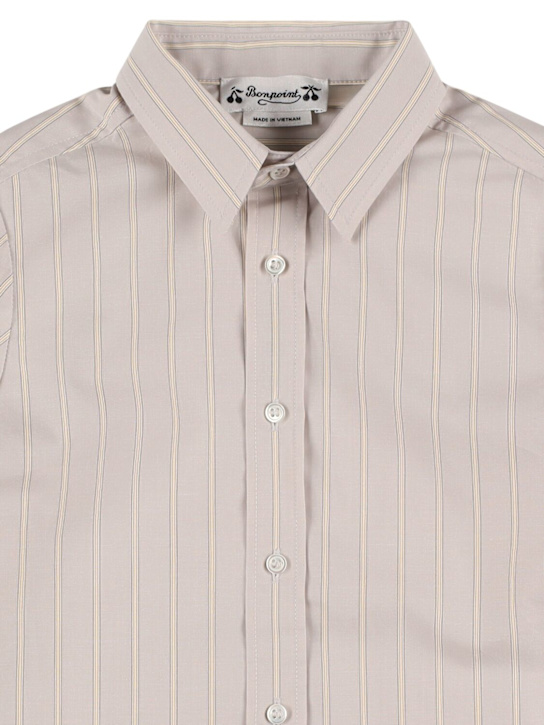Bonpoint: Camicia in popeline di cotone a righe