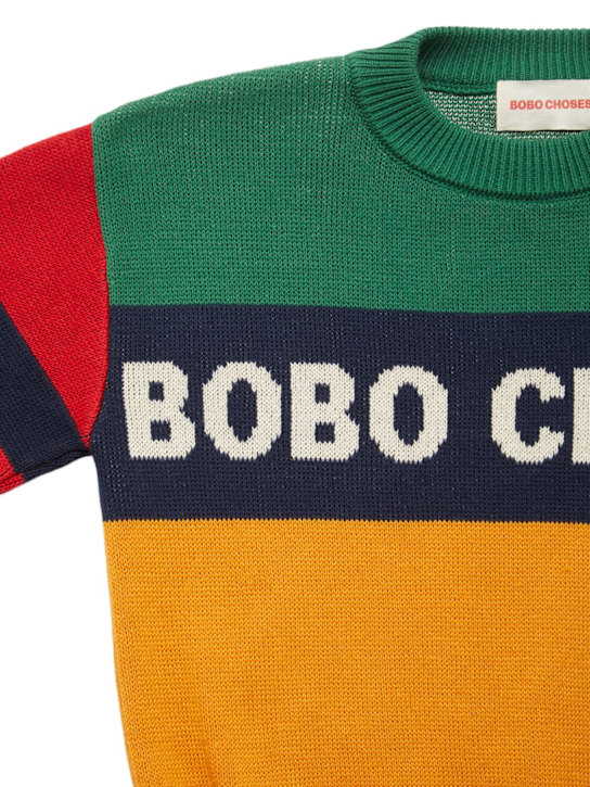 Bobo Choses - Suéter de punto de algodón color block