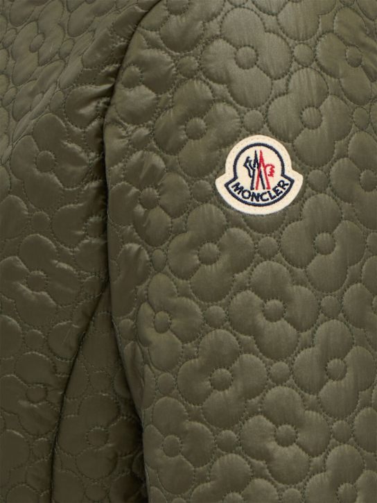 Moncler: Geranium quilted nylon down jacket