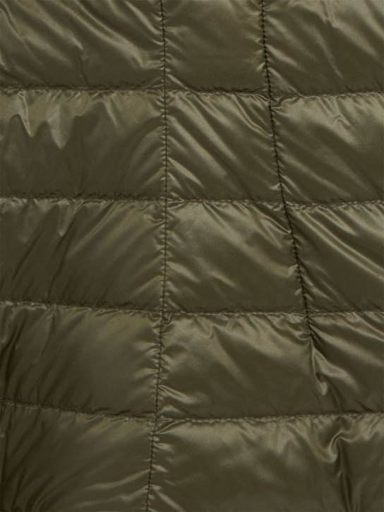 Moncler: Geranium quilted nylon down jacket