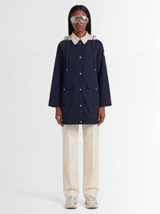 Moncler: Begonia 3-in-1 cotton long down jacket