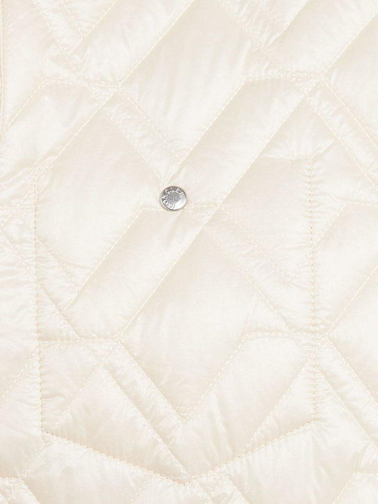 Moncler: Padded diamond quilted shirt jacket