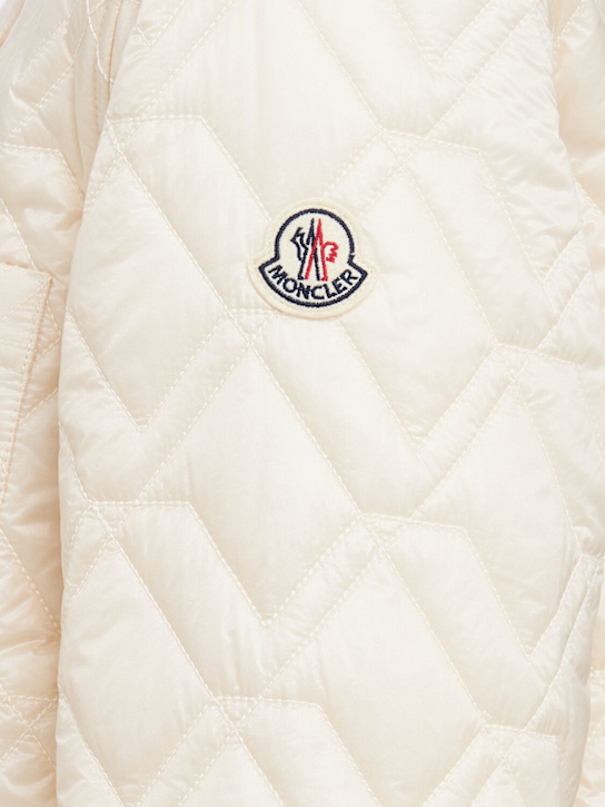 Moncler: Padded diamond quilted shirt jacket