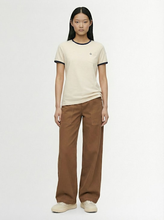 Moncler - Embroidered logo cotton t-shirt