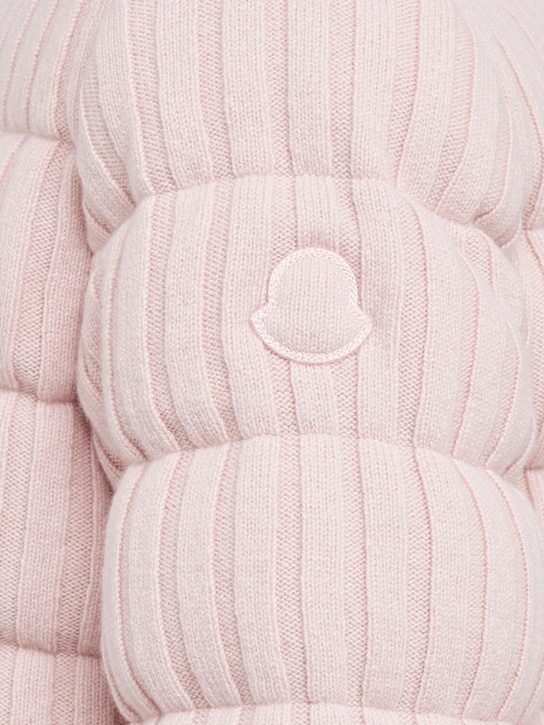 Moncler: Wool & cashmere down cardigan jacket