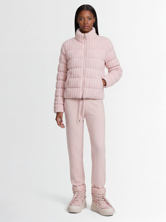 Moncler - Wool & cashmere down cardigan jacket