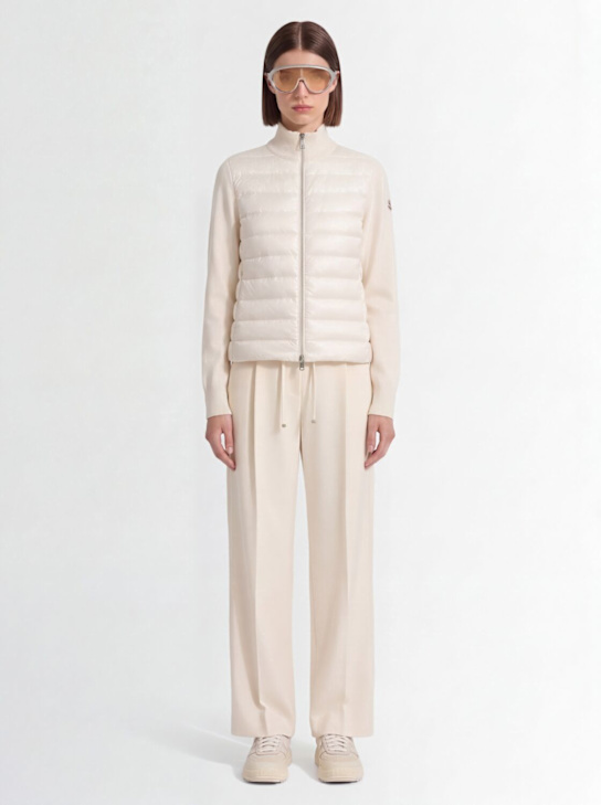 Moncler - Padded wool zip-up cardigan jacket
