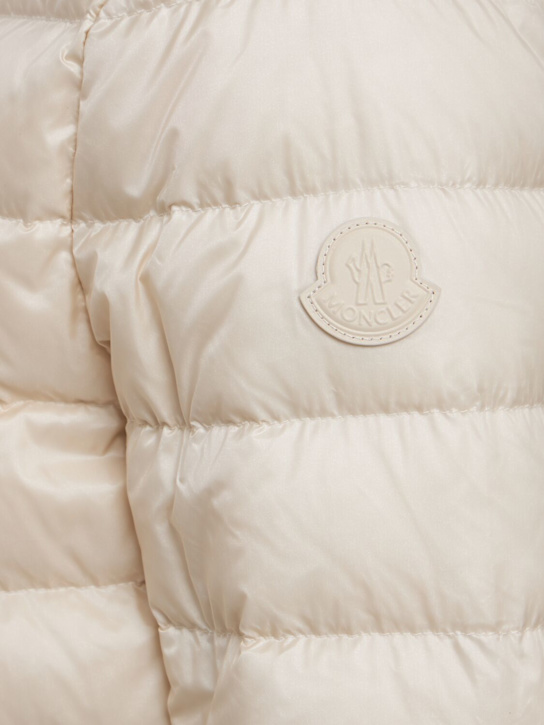 Moncler: Fleurs bouclé nylon down jacket