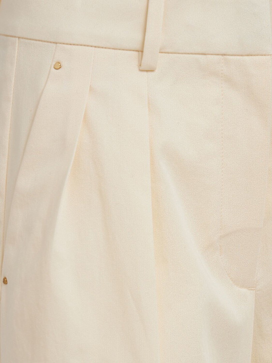 Moncler: Cotton wide leg tailored pants