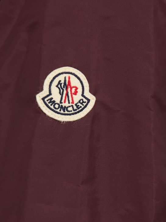 Moncler: Coquelicot hooded nylon casual jacket