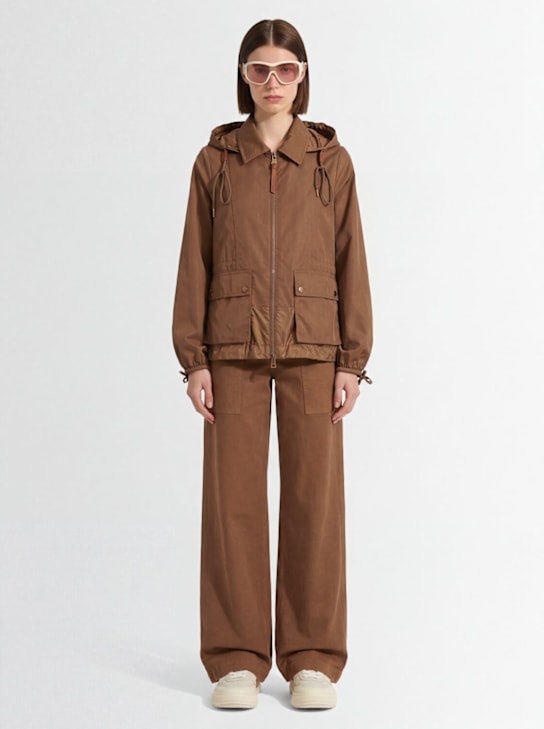 Moncler: Adenium hooded tech & cotton jacket
