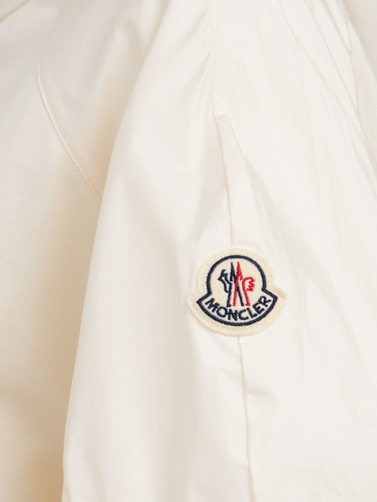 Moncler: Short sleeve cotton zip-up hoodie