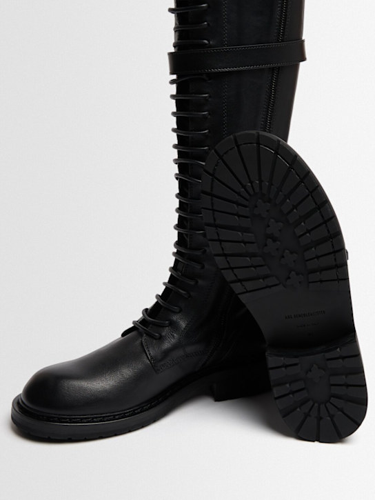 Ann Demeulemeester: Botas combat de piel 25mm