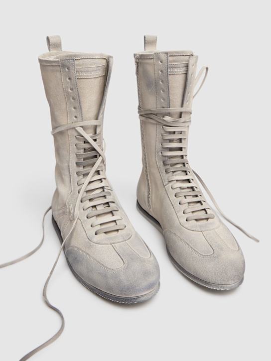 Ann Demeulemeester: Fides suede high top sneakers