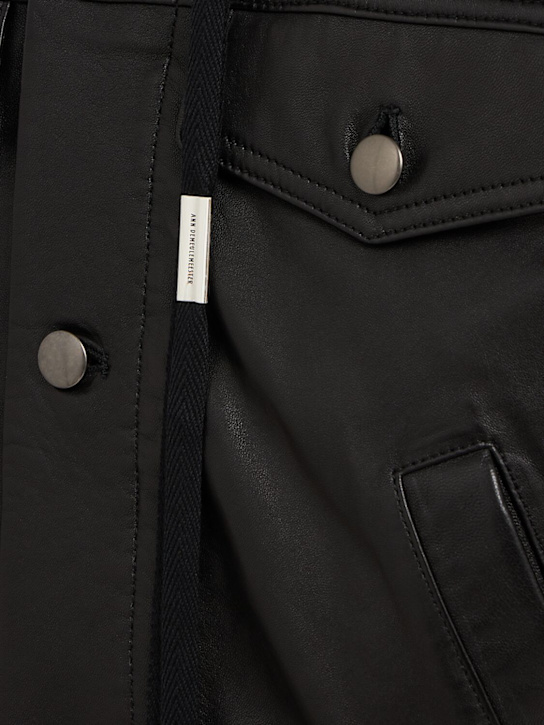Ann Demeulemeester: Raf 5-pocket standard leather jacket