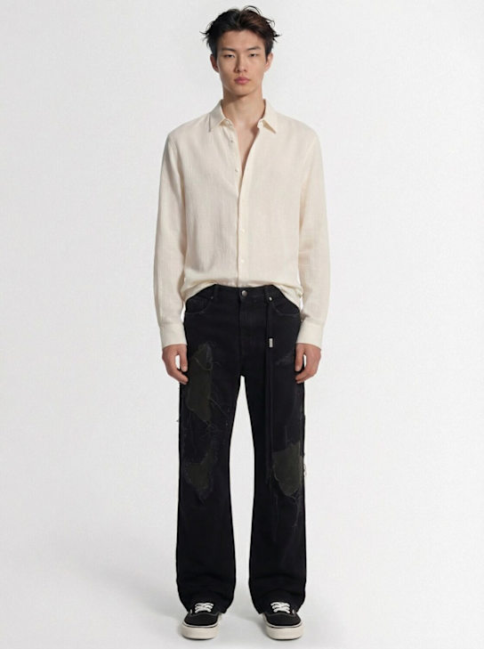 Ann Demeulemeester - Andre tonal striped classic shirt