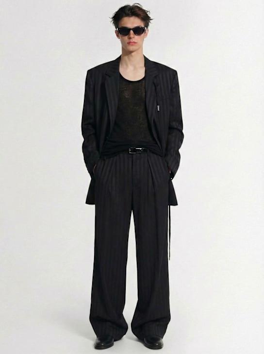 Ann Demeulemeester: Botel wide leg pleated pants