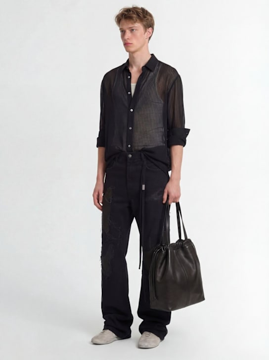 Ann Demeulemeester - Andre tonal striped classic shirt