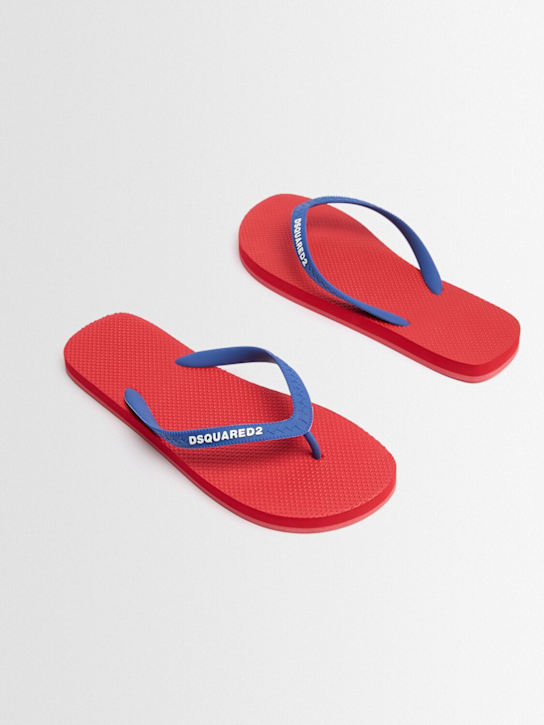 Dsquared2 - Logo rubber flip flops