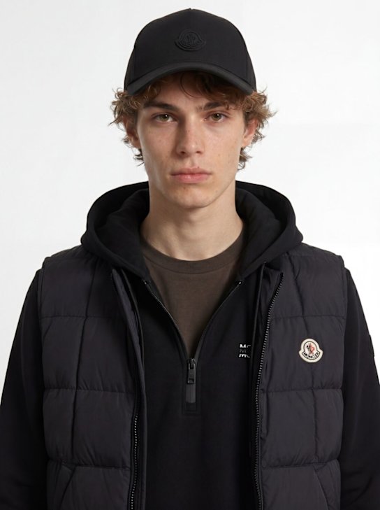 Moncler - Logo cotton gabardine baseball cap
