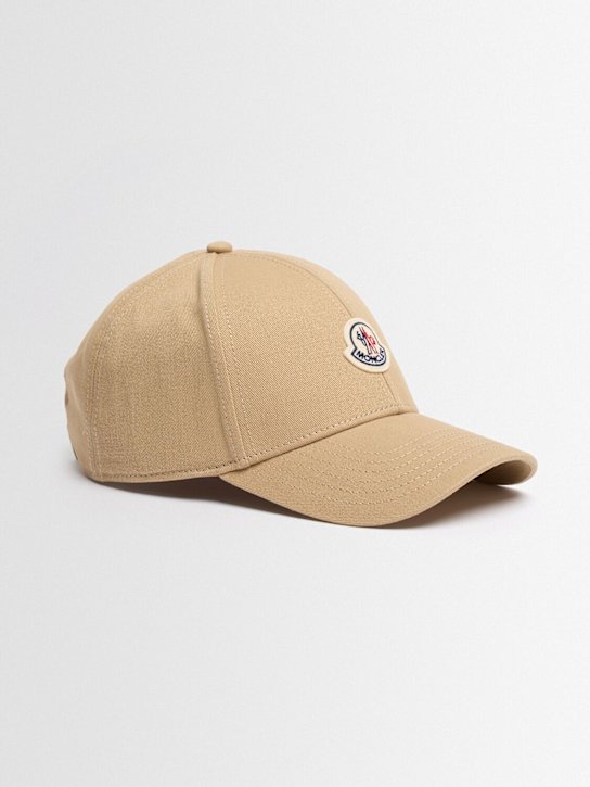 Moncler - Logo cotton gabardine baseball cap